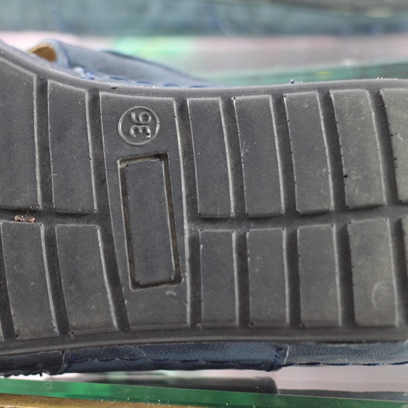 Sanosan Sandals Blue Leather Slides - Picture 14 of 16